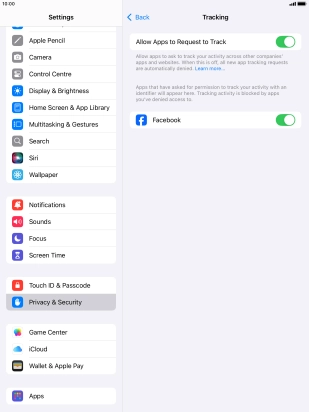 Press the indicator next to Press the indicator next to