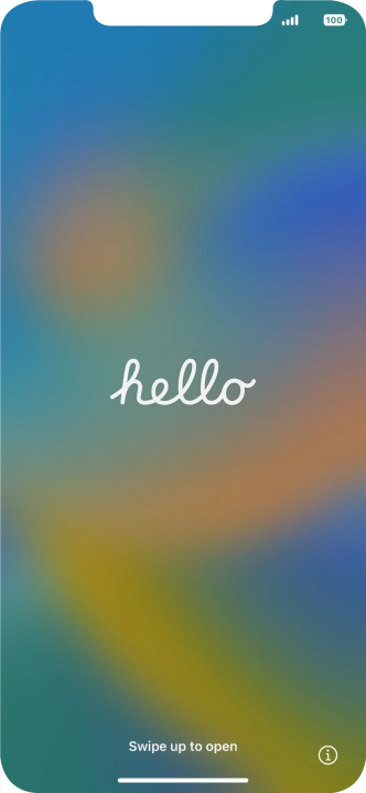 Slide your finger upwards starting from the bottom of the screen.