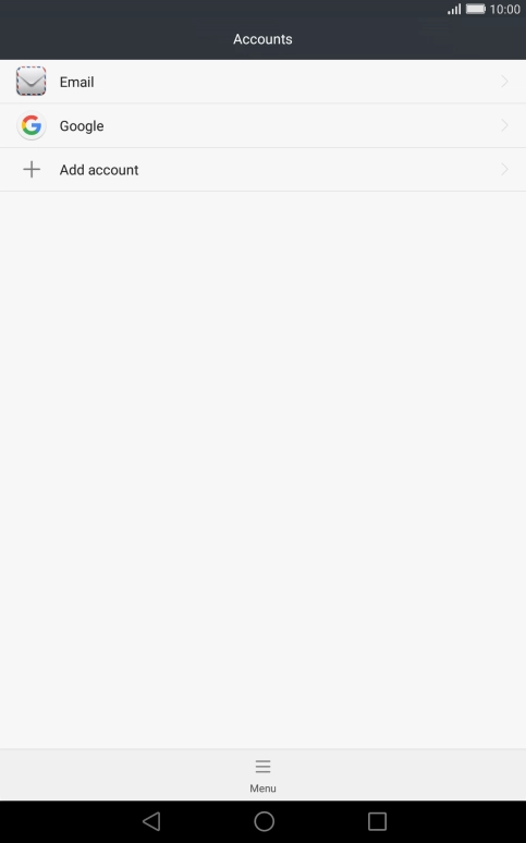 Press the Home key to return to the home screen.