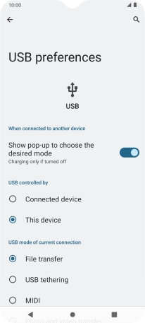 Press File transfer.