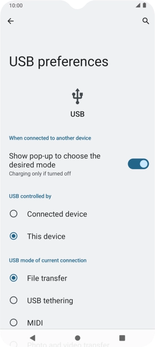 Press File transfer.