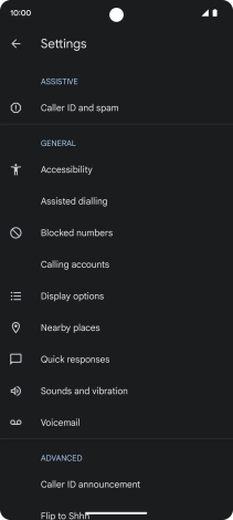 Press Calling accounts.