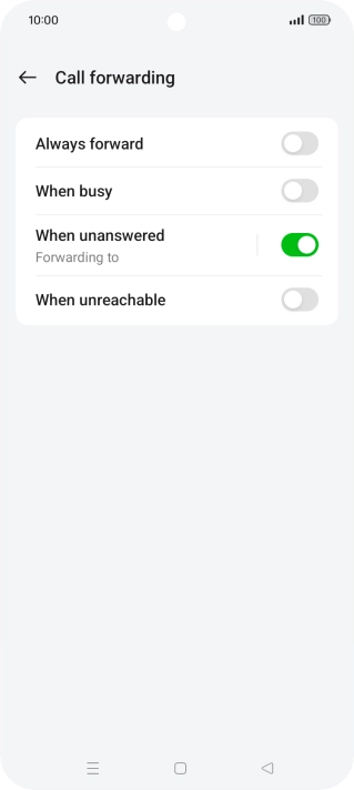 Press the Home key to return to the home screen.