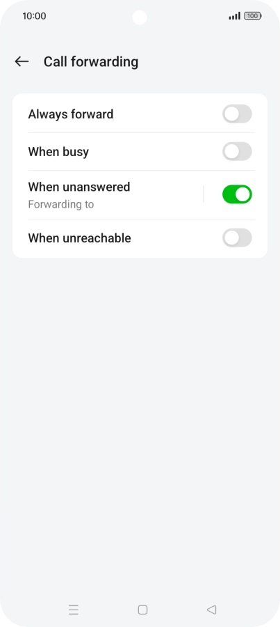 Press the Home key to return to the home screen.