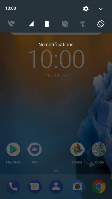 Press the settings icon.
