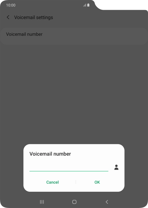 Key in +61414121121 and press OK. Key in +61414121121 and press OK.