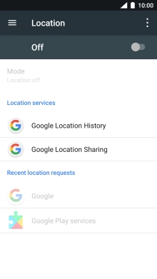 Press the indicator to turn the function on or off.