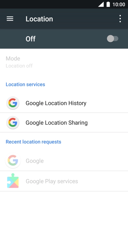 Press the indicator to turn the function on or off.
