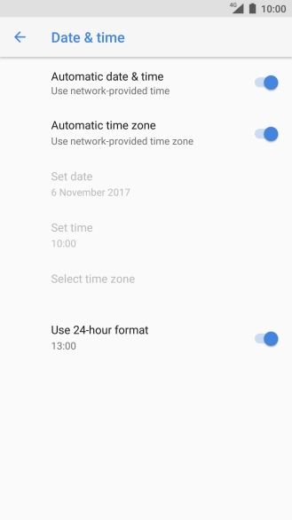 Press the Home key to return to the home screen.