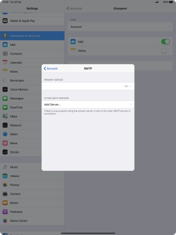 Press the field below 