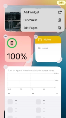 Press Add Widget.