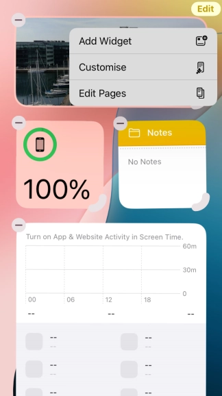 Press Add Widget.