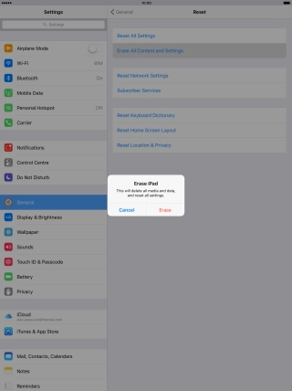 Press Erase. Press Erase.