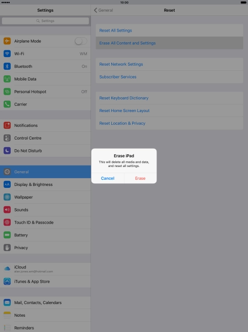 Press Erase. Press Erase.