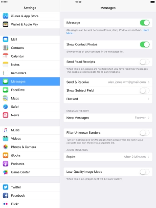 Press the Home key to return to the home screen.