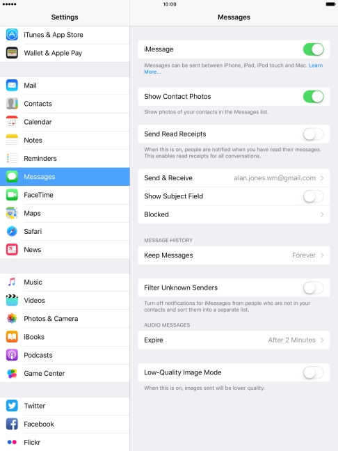 Press the Home key to return to the home screen.