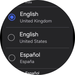 Press the required language. Press the required language.