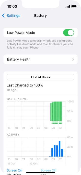 Slide your finger upwards starting from the bottom of the screen to return to the home screen.