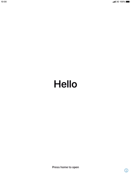 Press the Home key. Press the Home key.