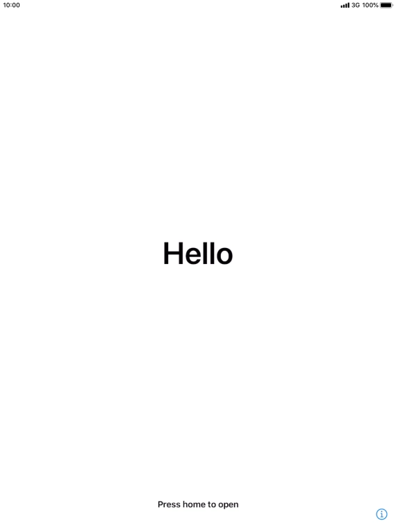 Press the Home key. Press the Home key.