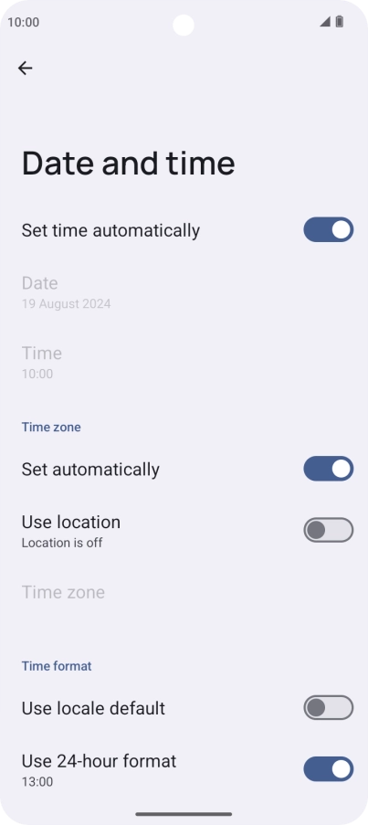 Slide your finger upwards starting from the bottom of the screen to return to the home screen.