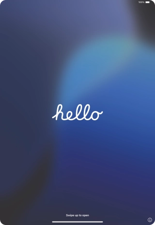 Slide your finger upwards starting from the bottom of the screen.