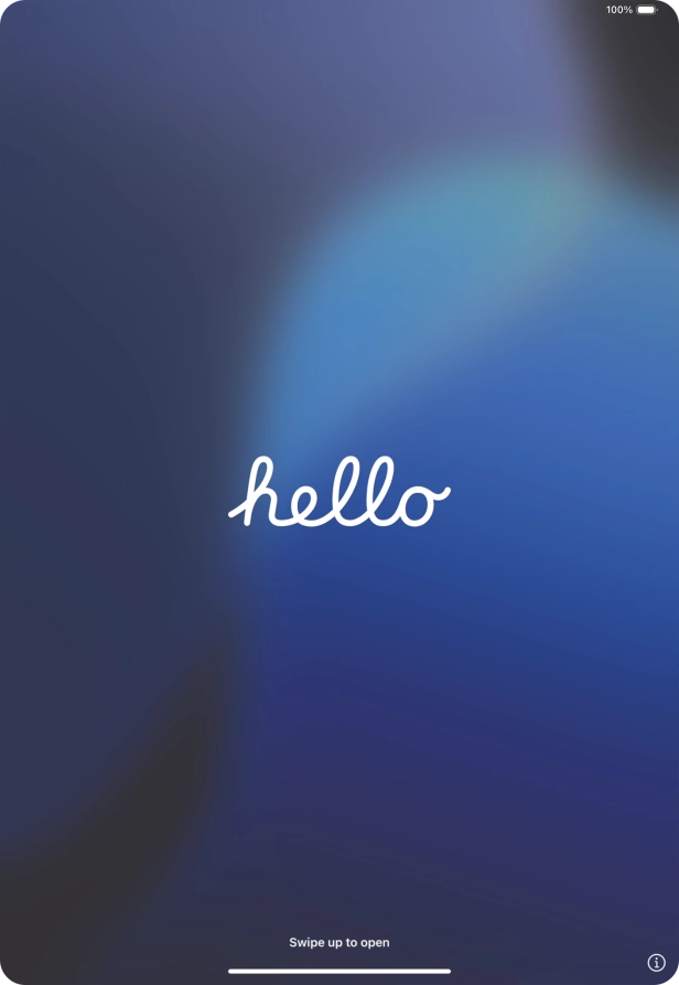 Slide your finger upwards starting from the bottom of the screen.