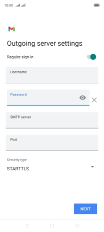 Press the field below 