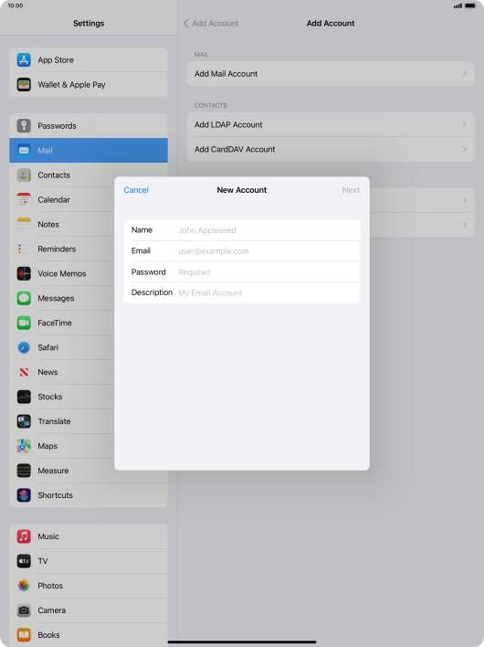 Press Name and key in the required sender name.