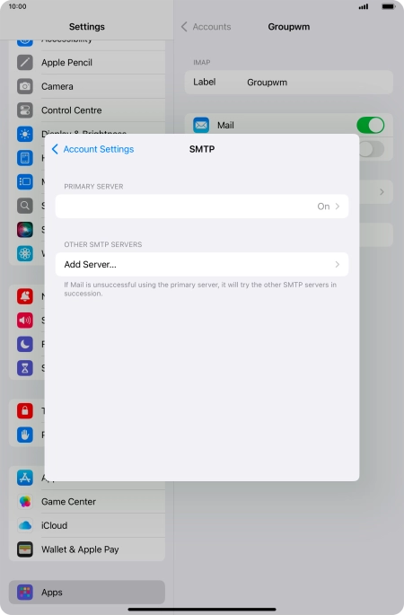 Press the field below 