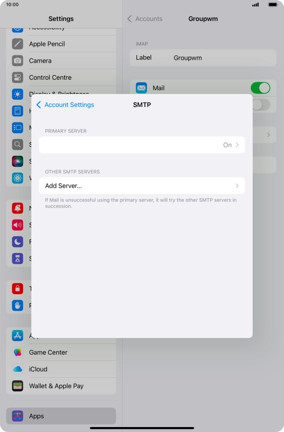 Press the field below 