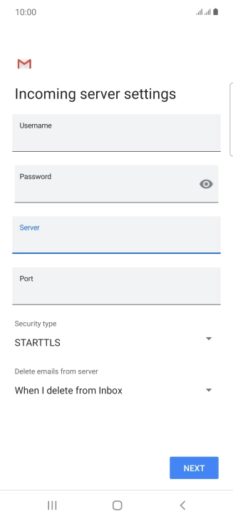 Press the field below 