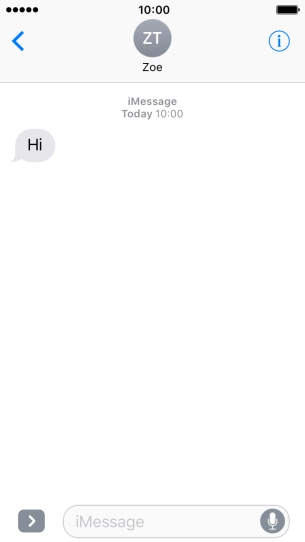 Press the Home key to return to the home screen.