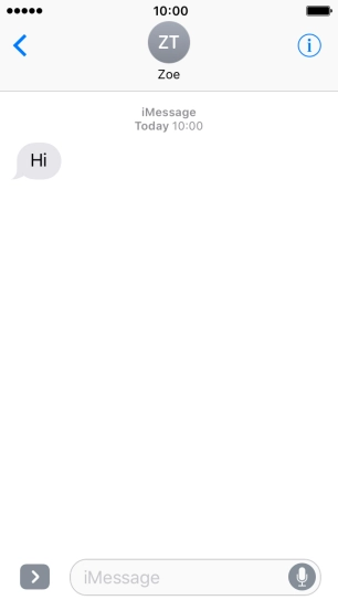 Press the Home key to return to the home screen.