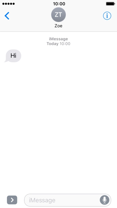 Press the Home key to return to the home screen.