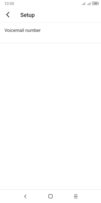 Press Voicemail number.