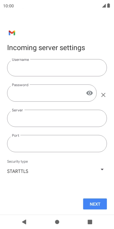 Press the field below 