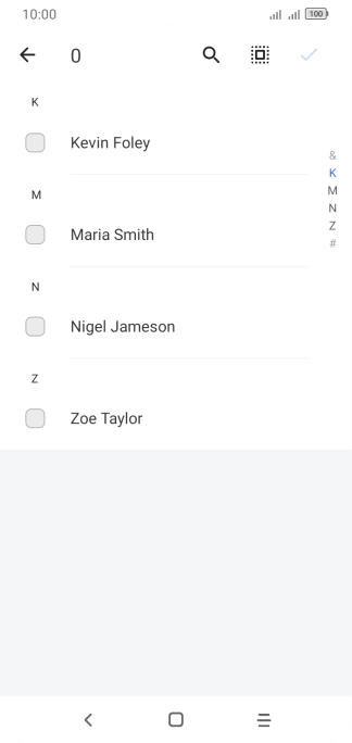Press the select all icon.