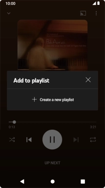 Press Create a new playlist. Press Create a new playlist.