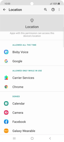 Press the required app.