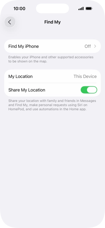 Press Find My iPhone.