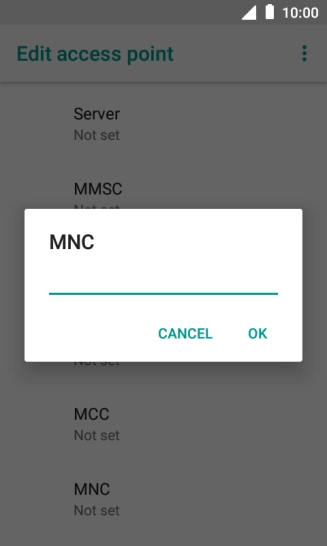 Key in 03 and press OK.