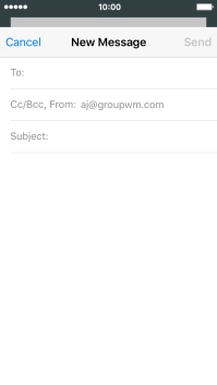 Press To and key in the first letters of the recipient's name.