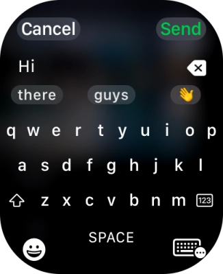 Press the input icon.