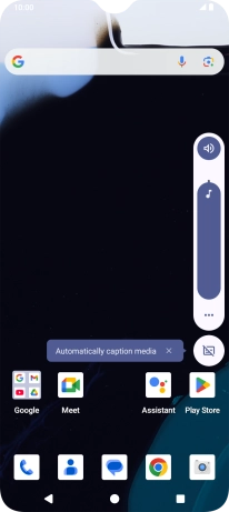 Press the sound mode icon.