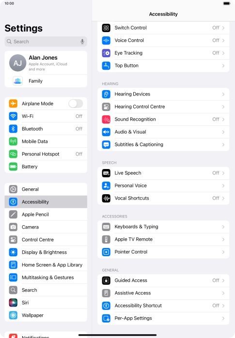 Press the required category below 
