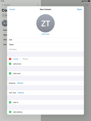 Press Phone and key in the required phone number.