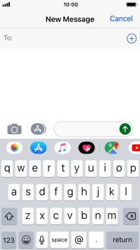 Press To and key in the first letters of the recipient's name.