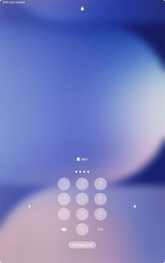 If your SIM is locked, key in your PIN and press OK.