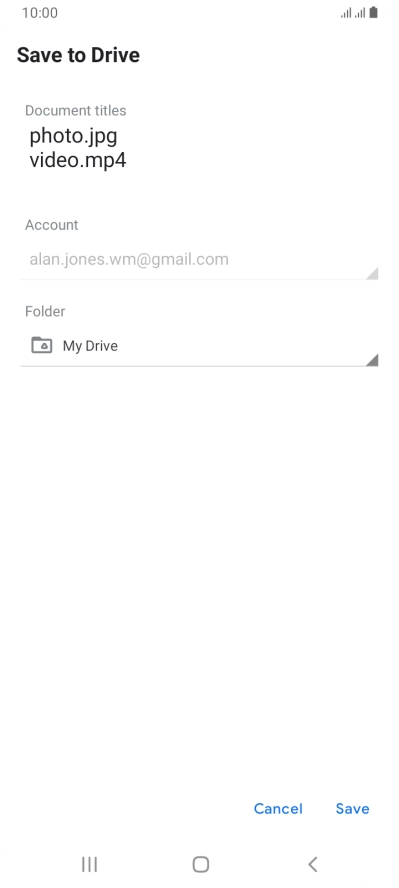 Press the field below 